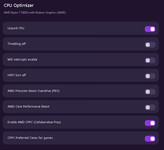 CPU Optimizer